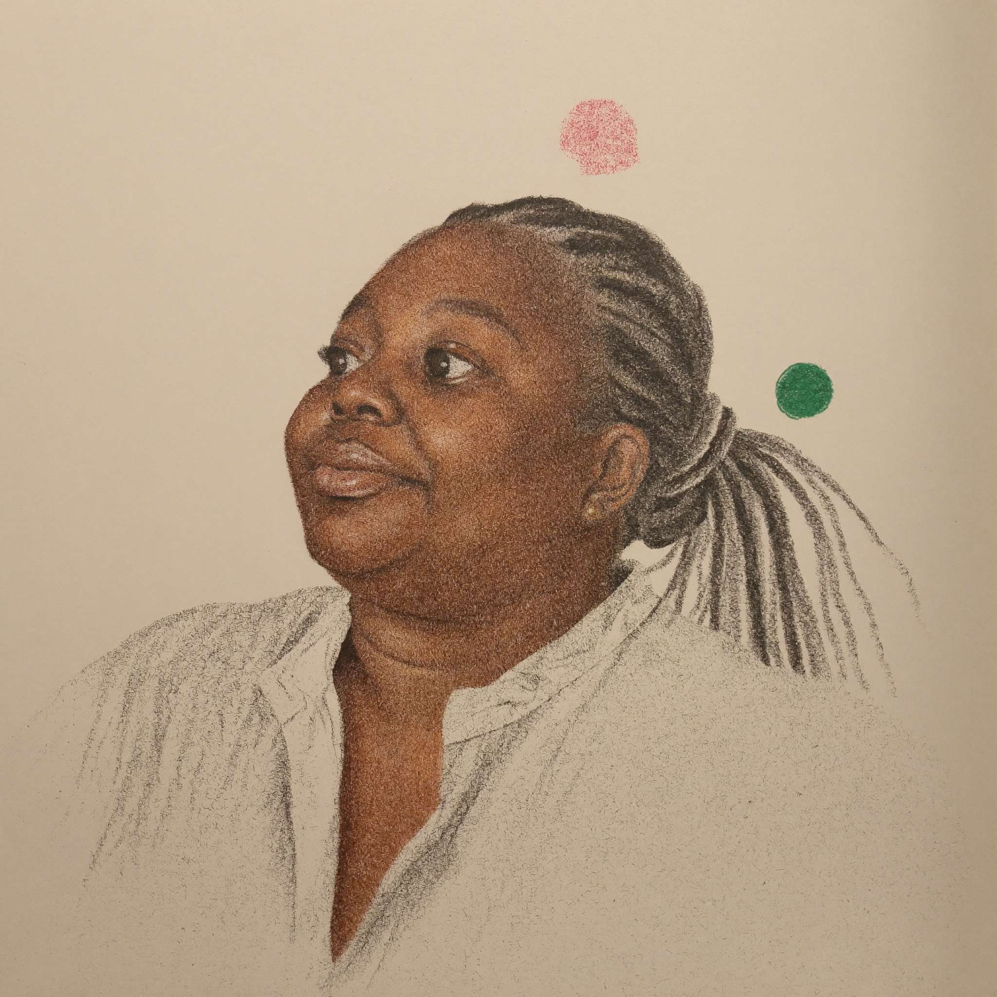 Graphite portrait of a nurse